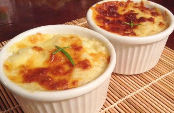 Palmito Gratinado com Cream Cheese